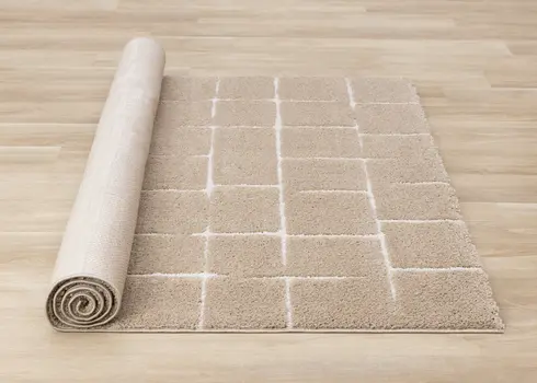 8' X 11' Gray And Taupe Geometric Area Rug