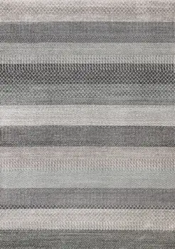 8' X 11' Gray And Taupe Geometric Area Rug