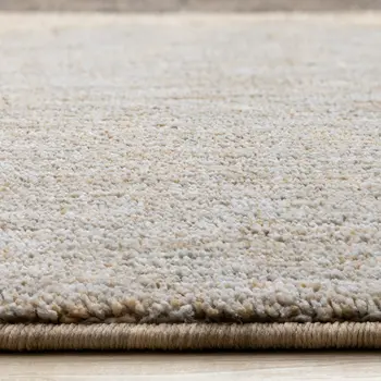 8' X 11' Beige And Gray Geometric Area Rug