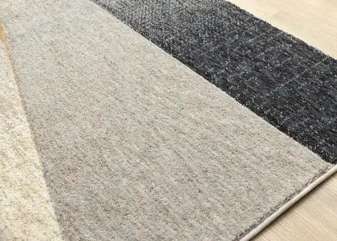 8' X 11' Gray And Brown Geometric Area Rug