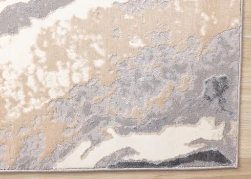 5' X 8' Taupe And Gray Abstract Area Rug