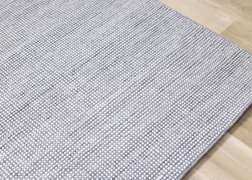 8' X 11' Cream And Gray Abstract Hand Woven Area Rug