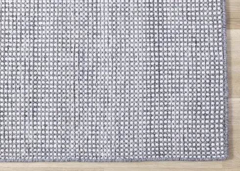 8' X 11' Cream And Gray Abstract Hand Woven Area Rug