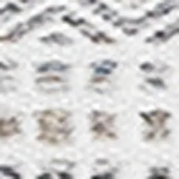 5' X 8' White And Gray Striped Hand Woven Area Rug
