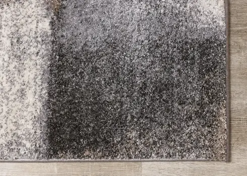 5' X 8' Blue And Gray Geometric Area Rug