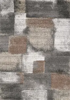 8' X 11' Blue And Gray Geometric Area Rug