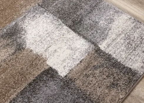 8' X 11' Blue And Gray Geometric Area Rug
