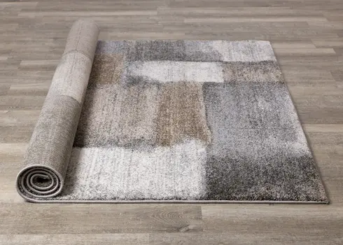 8' X 11' Blue And Gray Geometric Area Rug