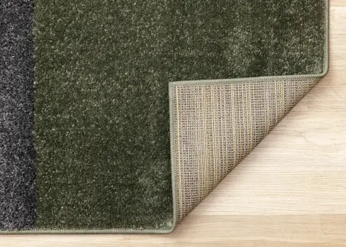 8' X 11' Green And Gray Geometric Area Rug