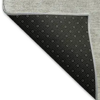 3' X 5' Taupe Ivory And Gray Abstract Washable Indoor Outdoor Area Rug