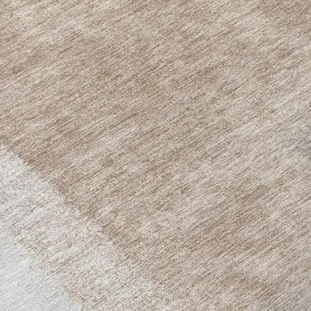 10' X 14' Taupe Ivory And Gray Abstract Washable Indoor Outdoor Area Rug