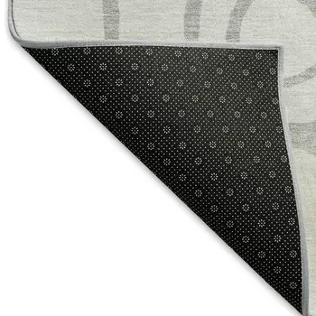 10' X 14' Silver And Gray Geometric Washable Indoor Outdoor Area Rug