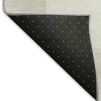 9' X 12' Ivory And Beige Geometric Washable Indoor Outdoor Area Rug