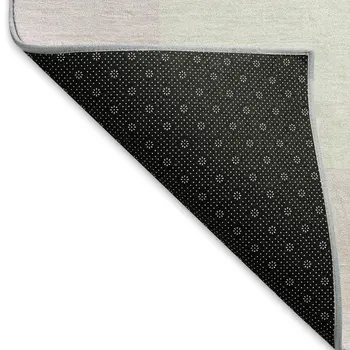 5' X 8' Pink And Ivory Geometric Washable Indoor Outdoor Area Rug