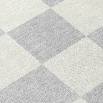 9' X 12' Silver And Ivory Geometric Washable Indoor Outdoor Area Rug