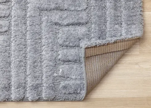 8' X 11' Blue And Gray Geometric Area Rug