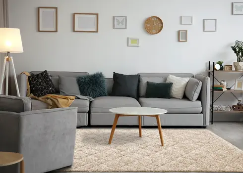 8' X 11' Beige And Natural Geometric Area Rug
