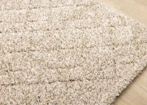 8' X 11' Beige And Natural Geometric Area Rug
