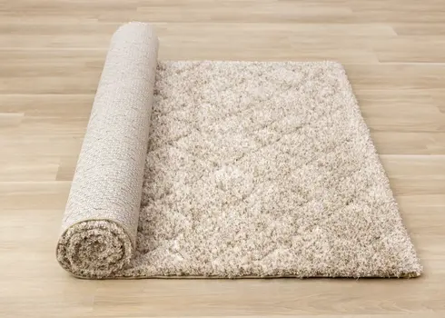 8' X 11' Beige And Natural Geometric Area Rug