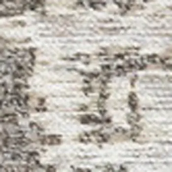 8' X 11' Gray And Off White Abstract Area Rug