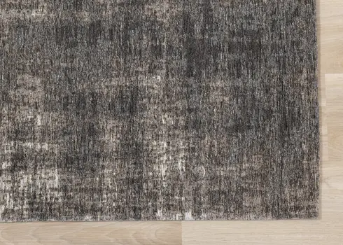 8' X 11' Gray And Off White Abstract Area Rug