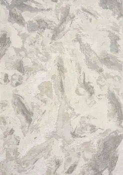 5' X 8' Cream And Gray Abstract Area Rug