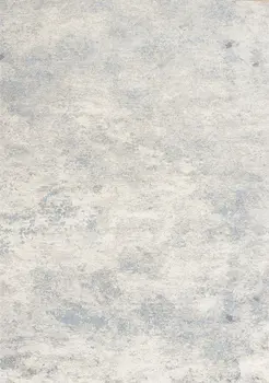 8' X 11' Cream And Blue Abstract Area Rug