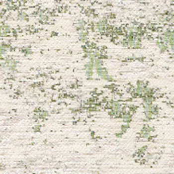 5' X 8' Cream And Green Abstract Area Rug