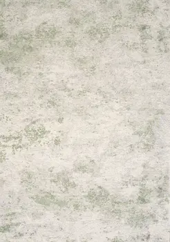 5' X 8' Cream And Green Abstract Area Rug