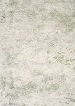 5' X 8' Cream And Green Abstract Area Rug