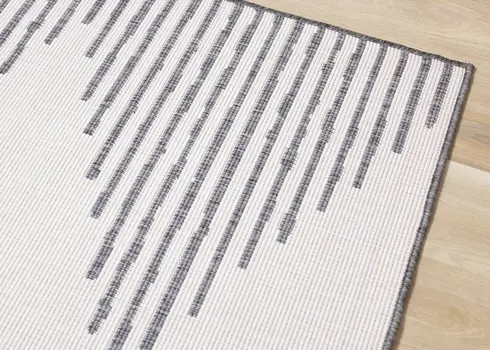8' X 11' Gray And Beige Geometric Area Rug