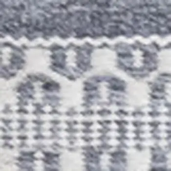 5' X 8' Gray And White Striped Hand Woven Area Rug