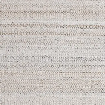 5' X 8' Cream And Beige Geometric Hand Woven Area Rug