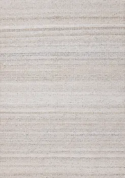 8' X 11' Cream And Beige Geometric Hand Woven Area Rug