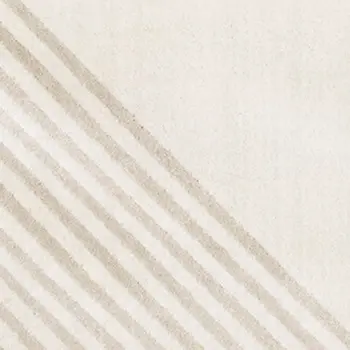 8' X 11' Cream And Beige Geometric Area Rug