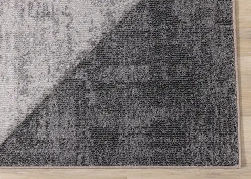 8' X 11' Gray And Beige Geometric Area Rug