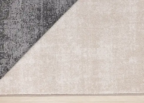 8' X 11' Gray And Beige Geometric Area Rug