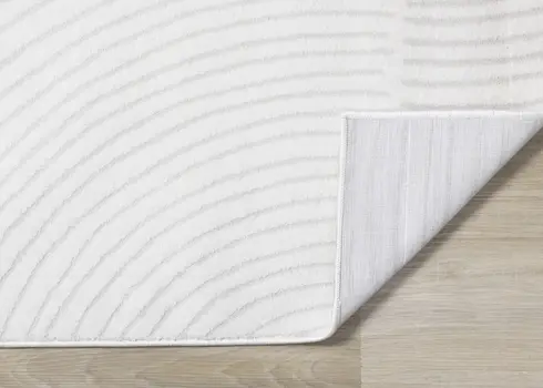 7' X 10' Cream And Beige Geometric Area Rug