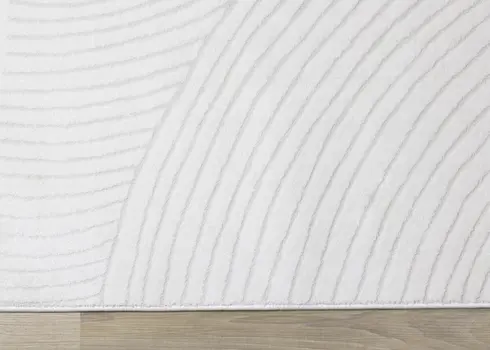 7' X 10' Cream And Beige Geometric Area Rug