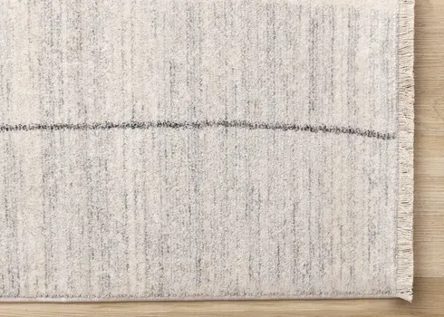 5' X 8' Cream And Brown Geometric Area Rug