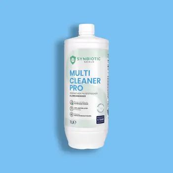 SYNBIOTIC SHIELD - Multicleaner Pro<br/><br/>natürlich reinigen mit guten Bakterien | Probiotischer Allzweckreiniger | Konzentrat | Geruchsneutralisierer | Soforteffekt gegen Uringerüche | Boden- Fenster- Glas- Badreiniger  | Hotel