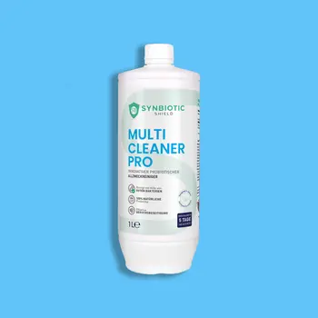 SYNBIOTIC SHIELD - Multicleaner Pro<br/><br/>natürlich reinigen mit guten Bakterien | Probiotischer Allzweckreiniger | Konzentrat | Geruchsneutralisierer | Soforteffekt gegen Uringerüche | Boden- Fenster- Glas- Badreiniger  | Hotel