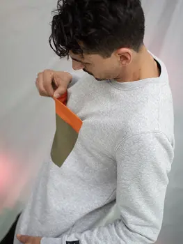 Jiba Sweatshirt - Heather/Orange