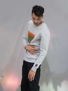 Jiba Sweatshirt - Heather/Orange