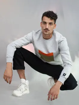 Jiba Sweatshirt - Heather/Orange