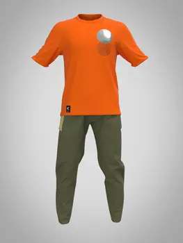 Koko T-shirt - Orange reflective