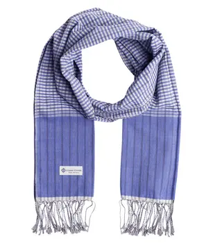 Krama traditionnel bleu Roi