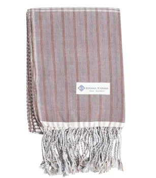 Krama traditionnel marron Châtain