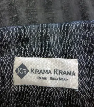 Plain black krama