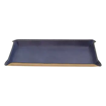Leather desk tray